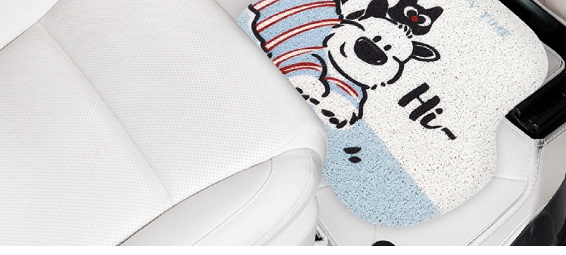 Car Floor Mats, Cute Cartoon Floor Mats, Stain-Resistant, Easy to Clean, Non-Slip, Universal Car Decoration Supplies