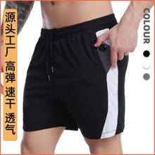 丝格图跨境运动短裤男士春夏季黑色暴汗健身裤训练跑步篮球短裤子