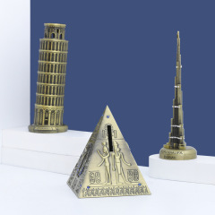 鐵藝地標建築模型小工藝品埃菲爾鐵塔創意家居客廳酒櫃裝飾品擺件