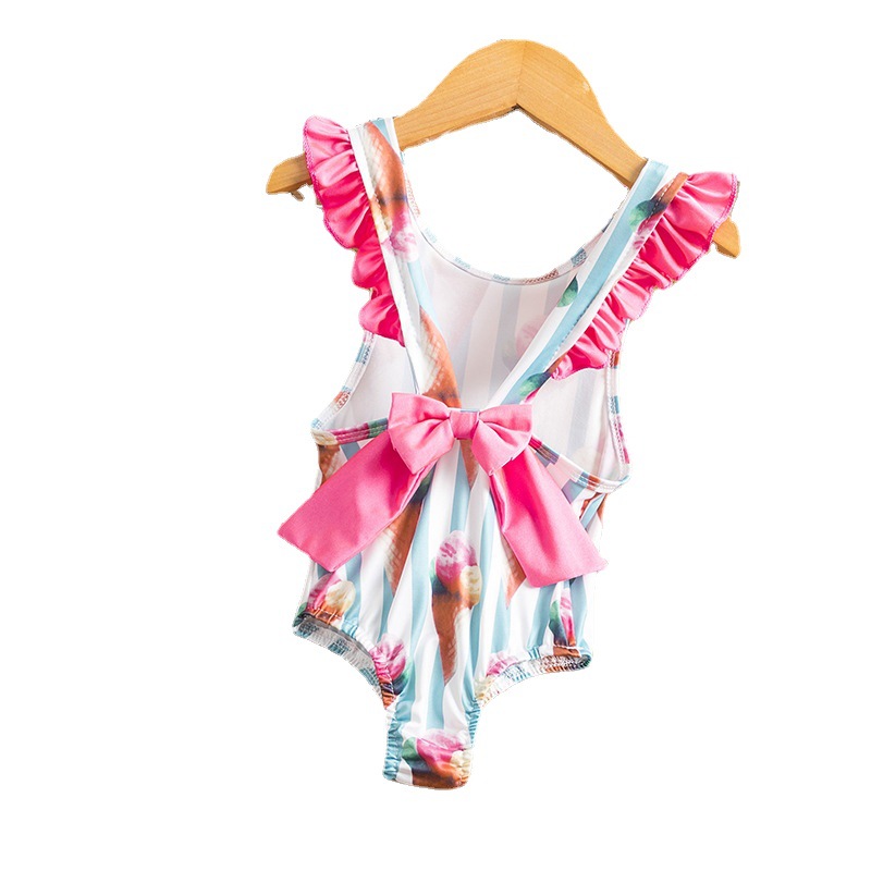 2021 niños bebé niña sandía traje de baño 3D flor bikini natación traje de baño