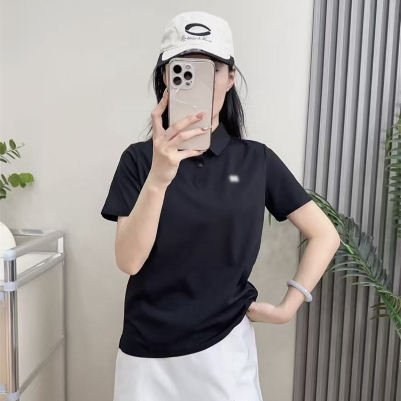 【Premium Quality】2026 Summer New Kl Long Women's Polo Shirt Quick-Dry Breathable Stylish Versatile Short Sleeve