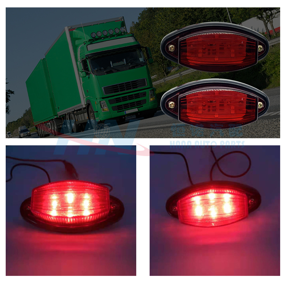 Luz lateral del camión luz de la señal del camión ancho de la luz de la placa LED luz lateral cuadrada