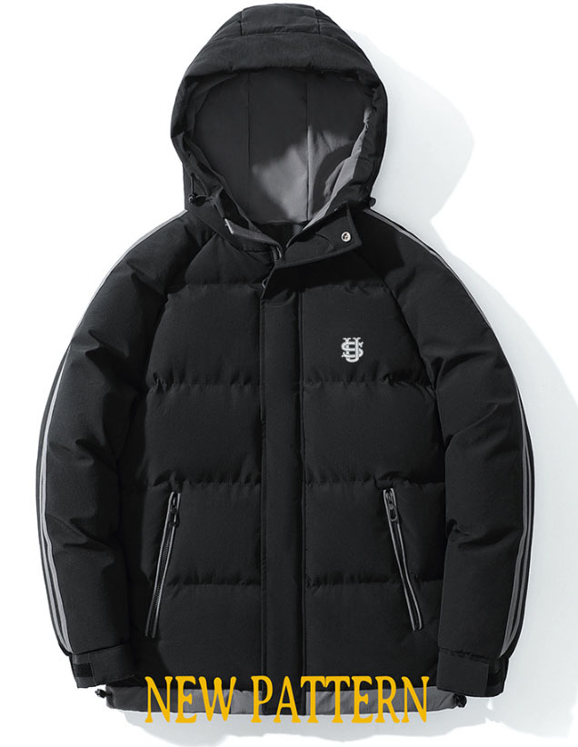 Men's Clothing Winter Warm Men's Cotton Coat Thickened Hooded Casual US Embroidered Cotton Coat Workwear Fashion Cold Proof Jacket_voghion.com