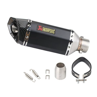Motorcycle exhaust pipe — direct motorcycle scooter modified exhaust - 305mm-black