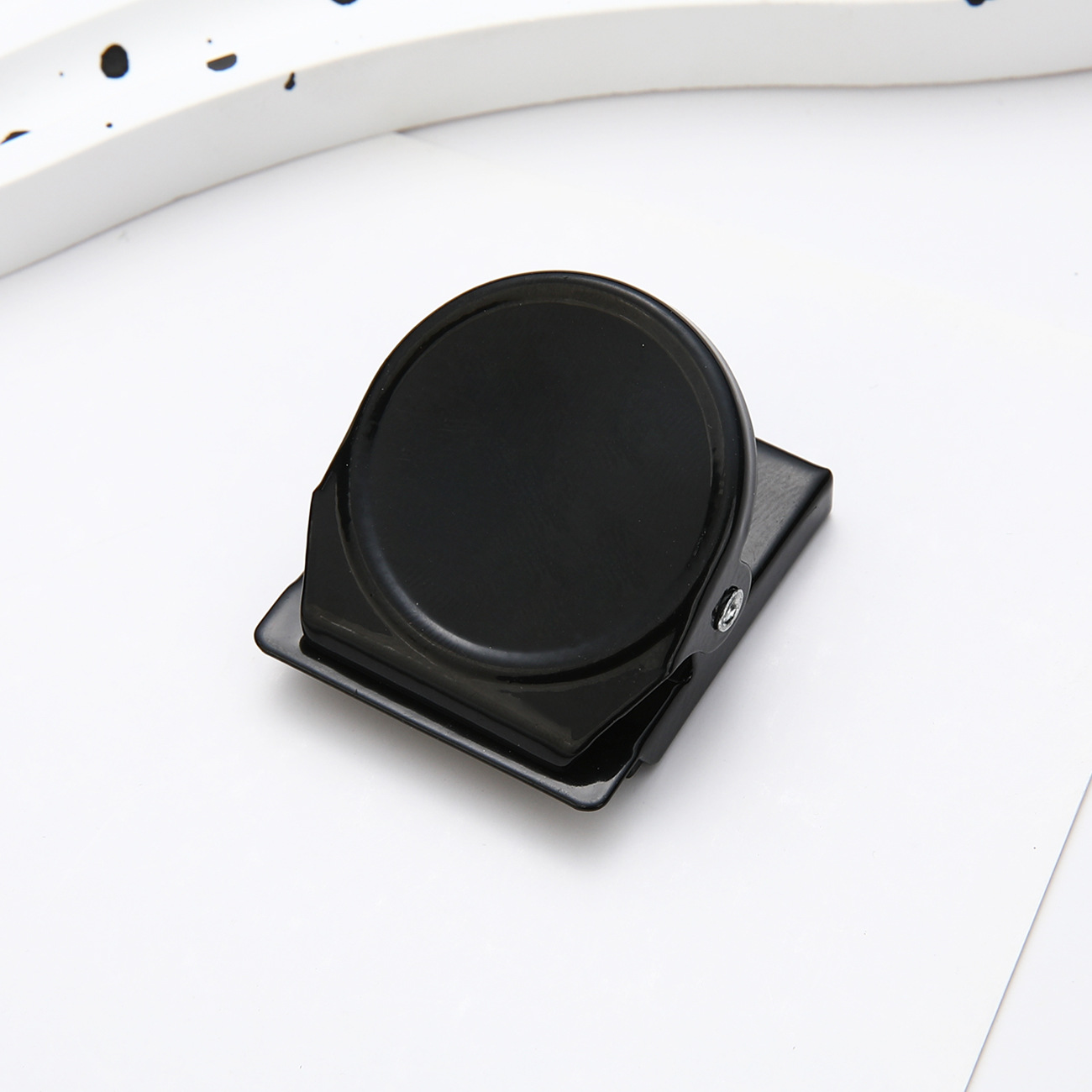 Clip de imán de metal de color creativo caramelo color carpeta de notas multifuncional carpeta de mensajes de refrigerador al por mayor