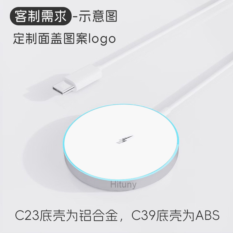 Apple 磁気携帯電話ヘッドセットに適したライト付きクロスボーダーホットモデル 15W 磁気ワイヤレス充電器発光ワイヤレス充電器|undefined