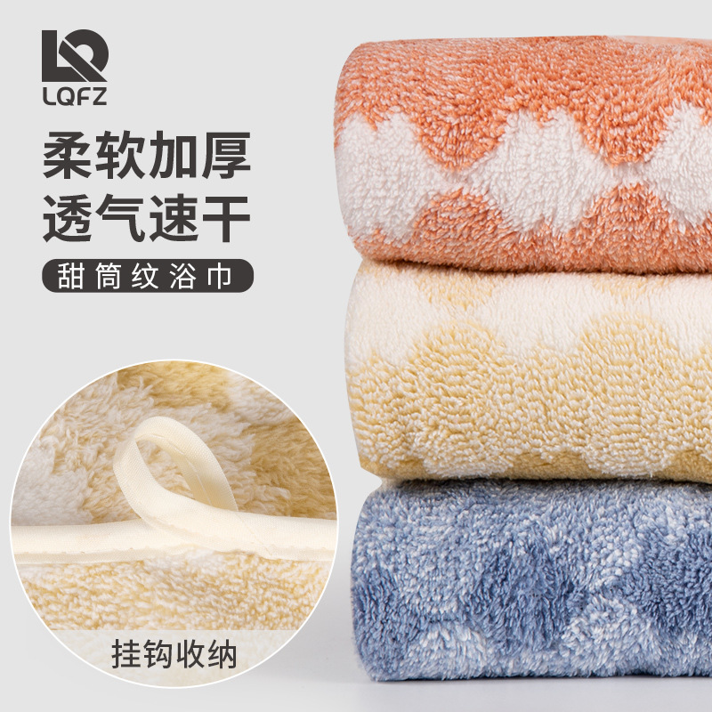 Bath towel, coral velvet, strong water absorption, quick drying, thickening, adult style home beauty salon towel, beach towel set wholesale