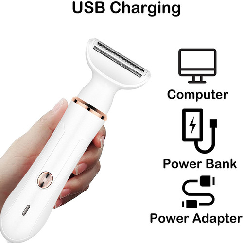 Amazon Women's Private Shaver Multifunctional 4-in-1 Hair Removal Device Home Full Body USB Electric Hair Removal Device