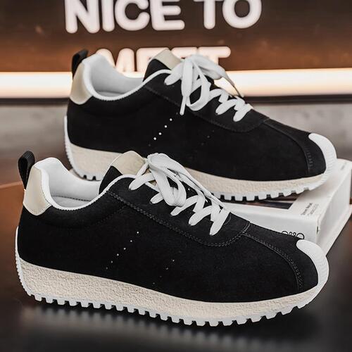 Asgar Sports Shoes Korean Version Men's Casual Sports Shoes Trendy Shoes Thick Sole Shoes Four Seasons Board Shoes