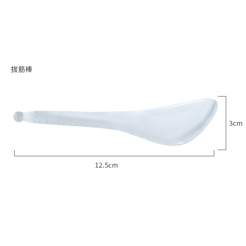 Tablero de raspado de cristal facial especial recoger barra draga Meridian masaje facial belleza cara adelgazamiento artefacto