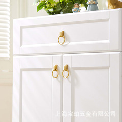 新中式實心吊墜單孔金色現代輕奢櫃門拉手衣櫃鞋櫃櫥櫃抽屜門把手
