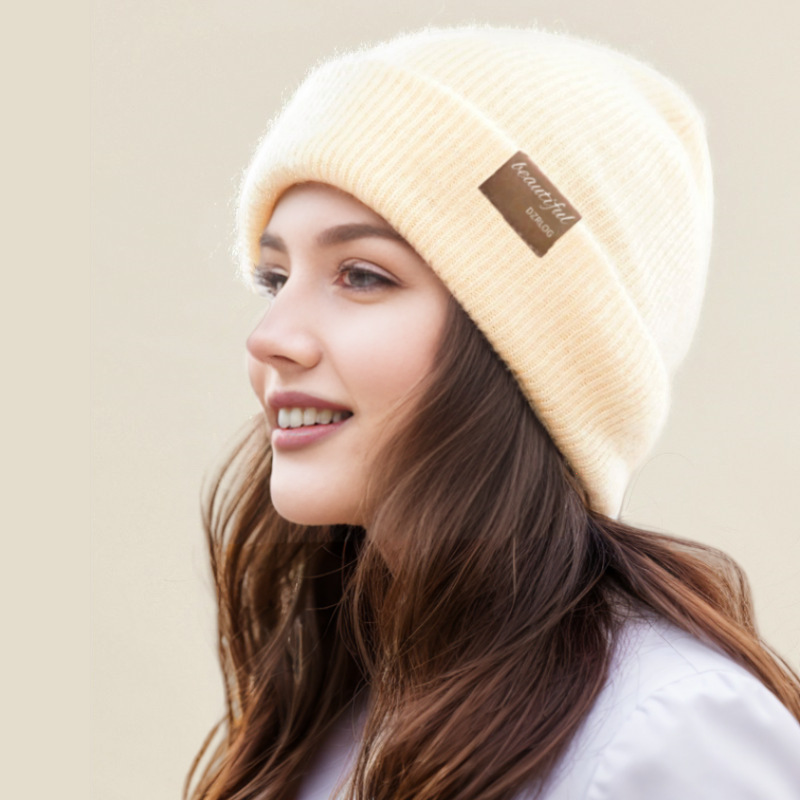 Knitted Beanie For Women, Warm Winter Hat With Ear Protection_voghion.com