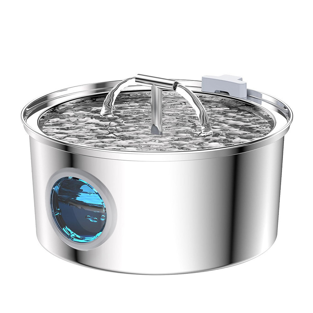 Fábrica directa de gatos de acero inoxidable alimentador de agua inteligente para mascotas filtración automática circulación de agua viva beber agua