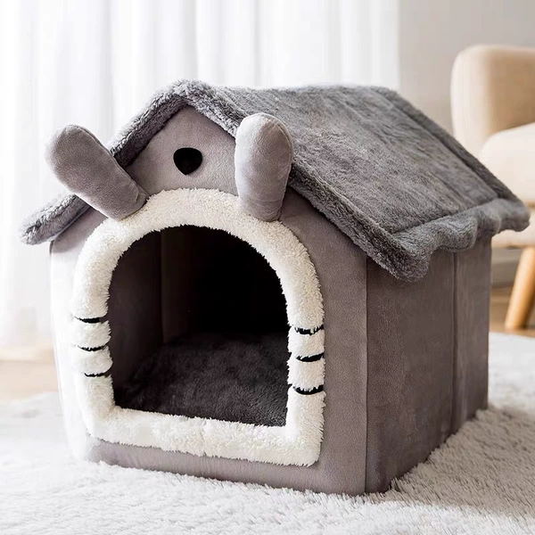 Long-eared gray cat ❤Comes with a nest mat [extra large space - does not collapse]