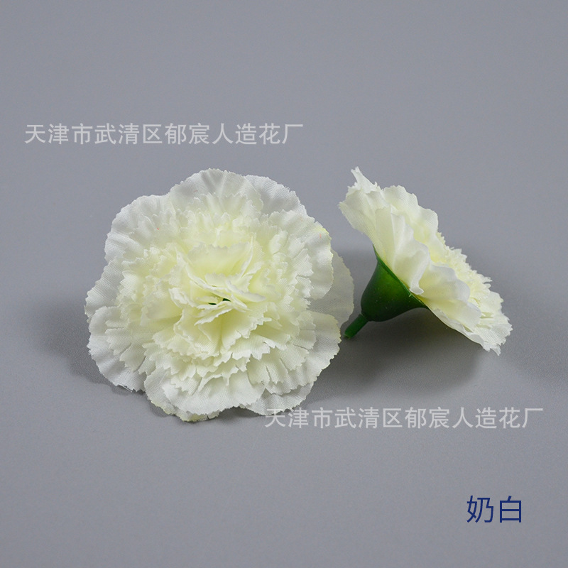 Artificial Carnation Medium Flower 7.5cm Mother's Day Bouquet Flower Arrangement Shopping Mall Holiday Atmosphere Layout Modeling