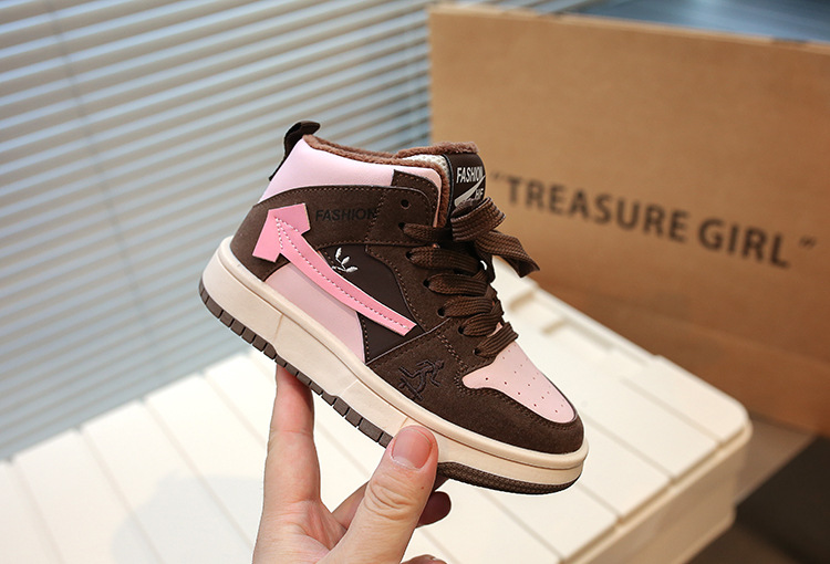 Autunno e inverno nuove ragazze due scarpe sportive casual in cotone scarpe da ragazzo_voghion.com