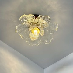 フランスのレトロな花びらの通路の明かりは簡単に廊下の陽の電気スタンドの階段のフードの間に家に入ります。
