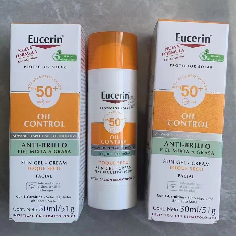 Cross-border EUCERIN SPF50 Limited Edition, protector solar, control de aceite, refrescante y anti-acné facial