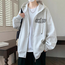 连帽卫衣男孩春秋季新款青少年初中高中学生潮流外套帅气大童秋装