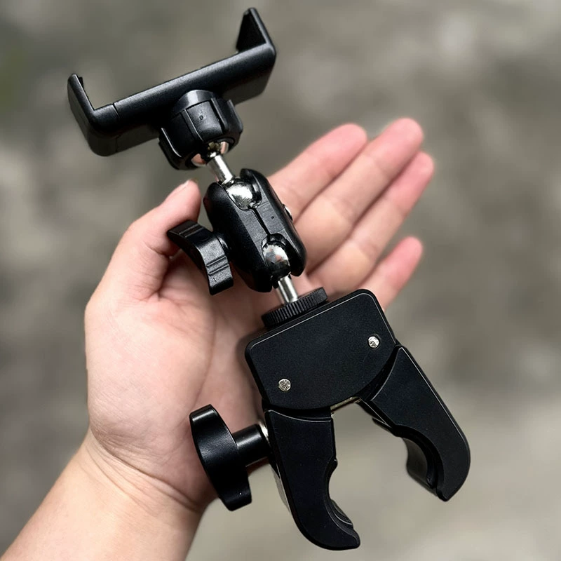 Противоударный держатель телефона для прямой трансляции экскаватора, автомобильное зеркало заднего вида размером с горох на 360 градусов, утолщенный зажим «крабовый коготь» для больших грузовиков.