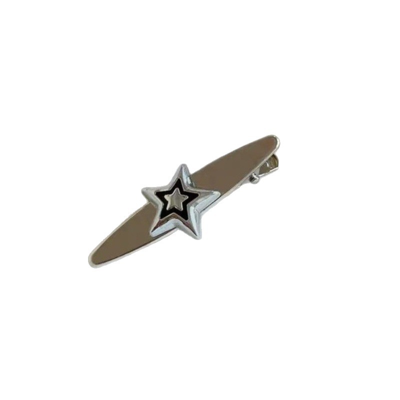 Fermaglio per capelli a forma di stella in metallo per frangia_voghion.com