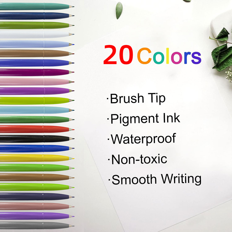 Nueva pluma de pintura suave nuevo color nacional pluma cabeza suave mano cuenta pluma pintura cepillo fresco estudiante en línea rojo marcado pluma cepillo