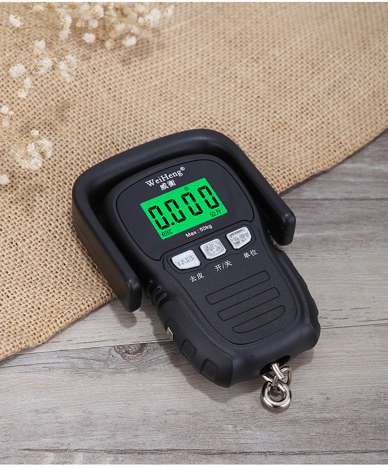 Wei Heng rechargeable portable scale, express scale, luggage scale, Wei Heng digital scale, accurate household scale, spring scale, grocery shopping scale, fishing scale