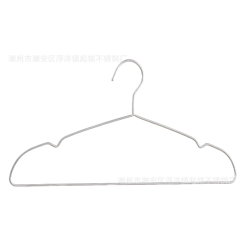 10つの荘304ステンレスの服の棚の卸売りは服の棚の家庭用成人の子供の防風の金属のハンガーを干します。|undefined