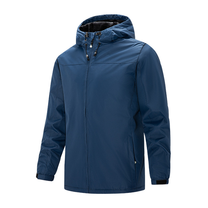 Otoño y invierno engrosado traje de asalto pareja hombre deportivo al aire libre ocio encapuchado abrigo de moda estereoscópio abrigo de montaña hombre abrigo