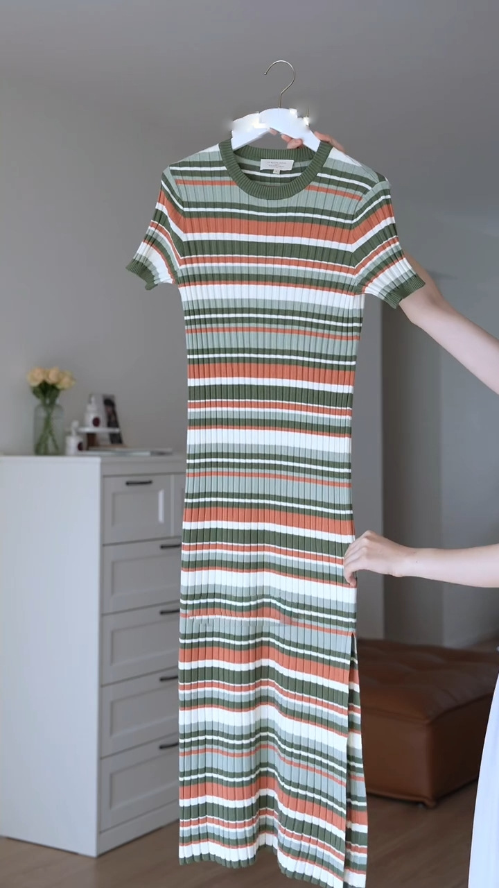 오렌지 녹색 줄무늬