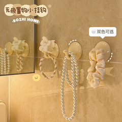 Cat Tail Hook Cute Creative No-Hole Bathroom Kitchen Door Back Dorm Girl Post Necklace Hand Towel Adhesive Hook
