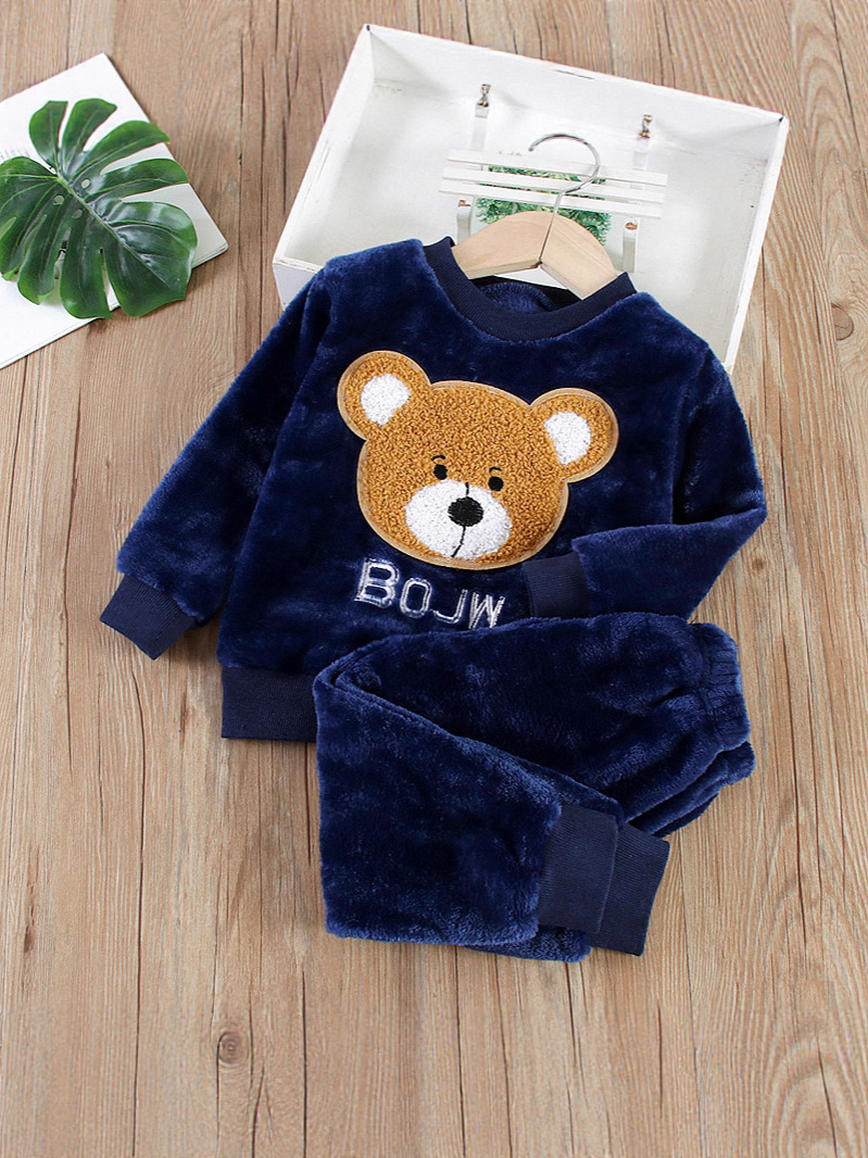 Children's flannel set for men and women
