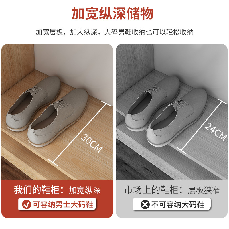 Gabinete de zapatos para el hogar que ahorra espacio de múltiples capas de Zapatero gabinete de almacenamiento económico a prueba de polvo de gran capacidad