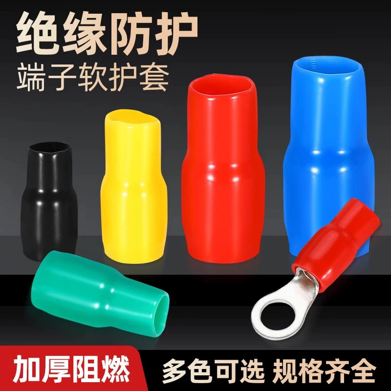 Медный наконечник холодной прессовки, неизолированный, с гибкой изоляционной оплеткой, соединитель для проводов, огнестойкий, изоляционная оплетка для кабеля, экспортируемая