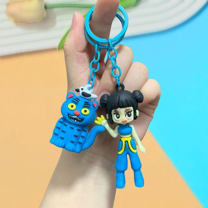 跨境热品KPOP猎魔女团公仔汽车钥匙扣包包挂饰PVC软胶潮玩小礼品|undefined