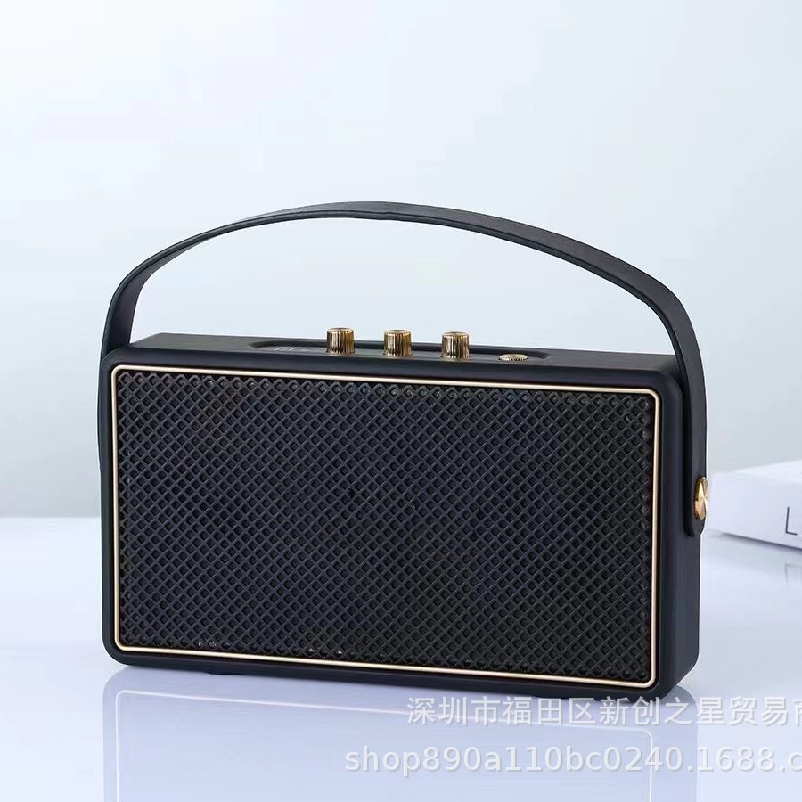 Source Manufacturer M18Mini Bluetooth Speaker Portable Handheld Outdoor Heavy Bass Desktop Retro Book-Shaped Small Speaker