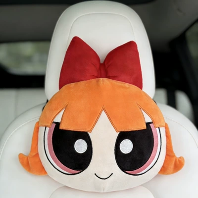 Seat cushion, seat cover | Breathable Summer Seat Cushion Anti-Slip - the-powerpuff-girls-a-flower-headrest