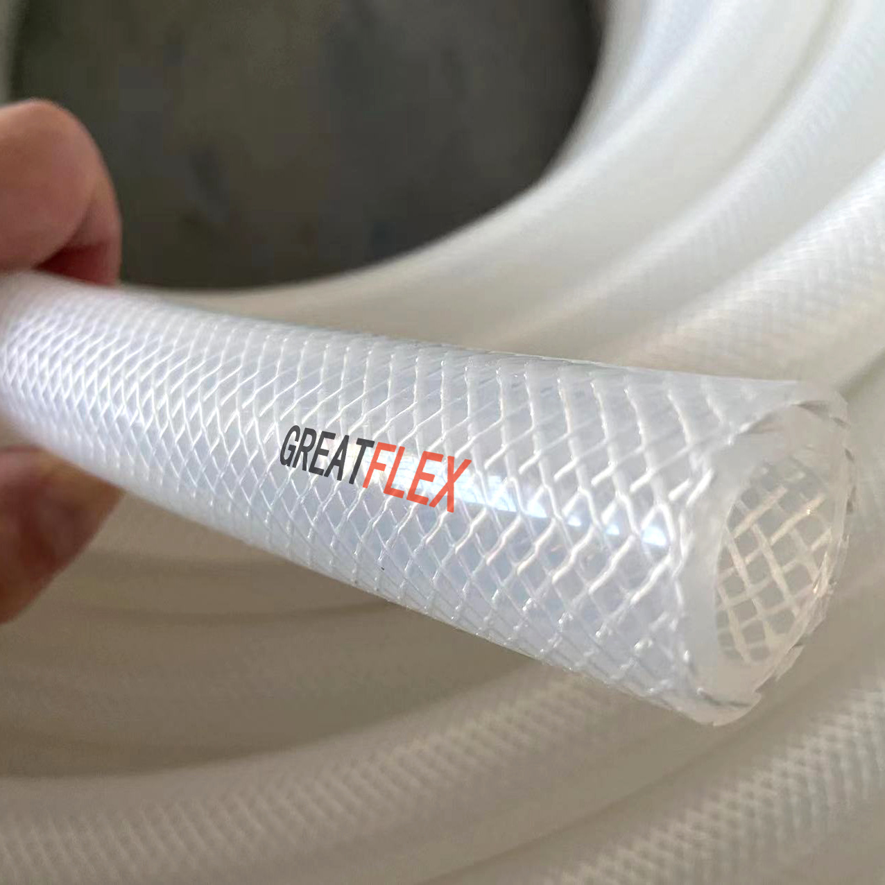 GREATFLEX制药级内径5 6 8 9编织管透明加厚网纹管包邮BP20