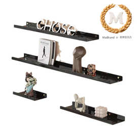 /4包亚克力浮动搁板储物隐形图片壁架展示架组织器