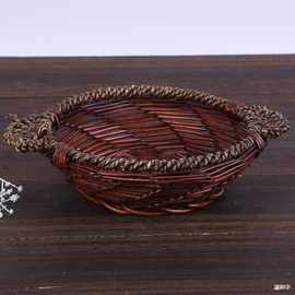 藤编煲仔饭托盘石锅砂锅隔热篮 防烫底托 砂锅篮煲仔托隔热垫