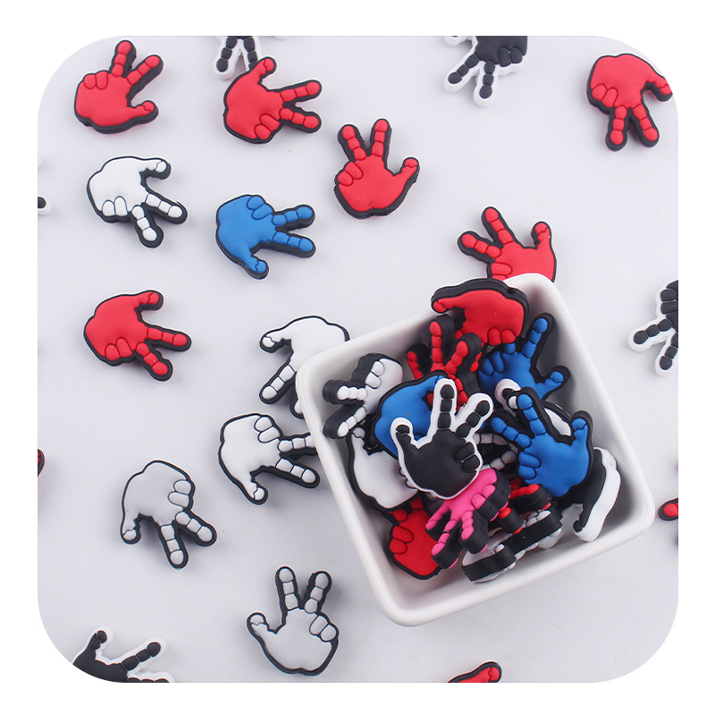 Productos creativos para bebés DIY dibujos animados palma de silicona joyas para bebés tetas cadena de dientes molares accesorios de pulsera de diente nuevo