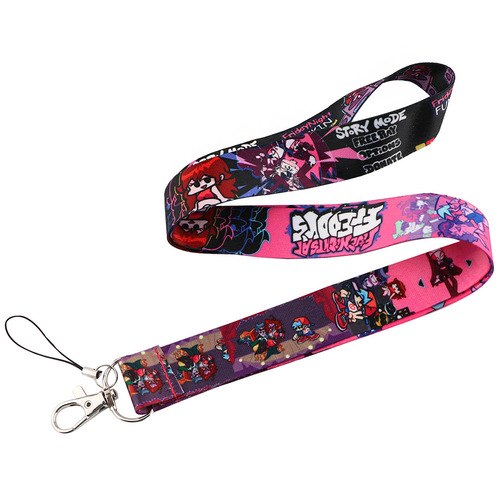 Rhythm mobile game Demon Hunter mobile phone rope work ID USB flash drive mobile phone tag key chain anti-lost pendant jewelry