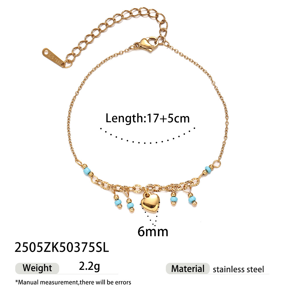 Tena pulsera de acero inoxidable europea y americana, lujo ligero, amor de alta gama, circón, pulsera de acero de titanio, moda femenina, Bracelet