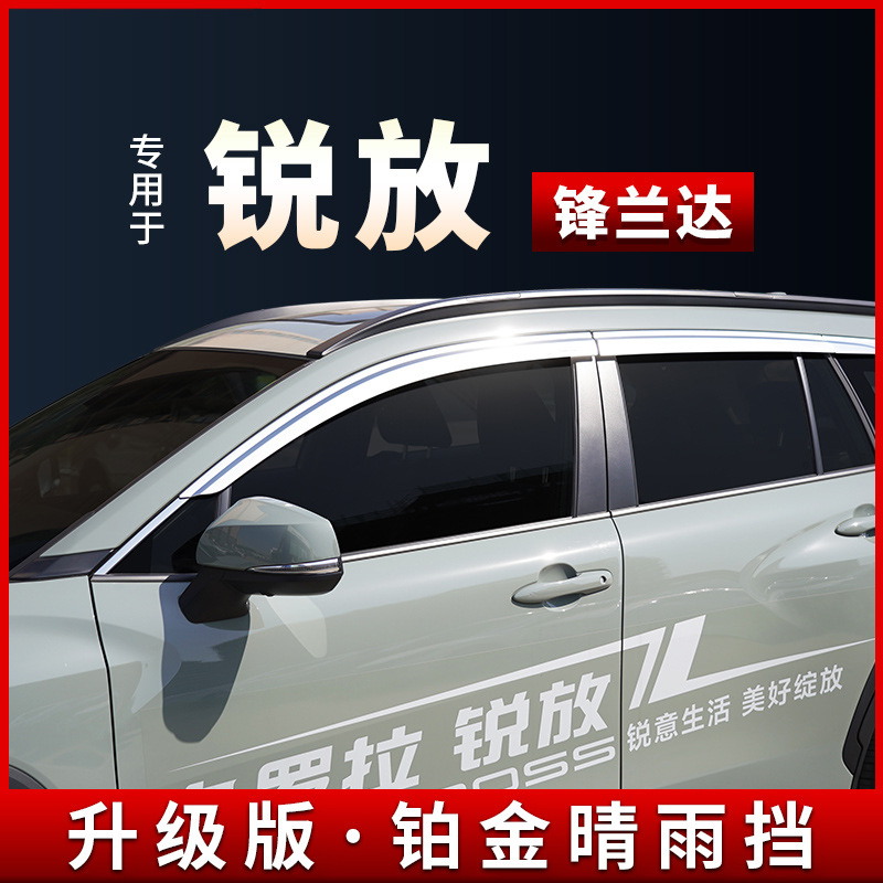 Tenxinrui adecuado para Toyota Corolla Cruz Sharp frente fijo lluvia escudo ventana lluvia ceja lluvia escudo Accesorios