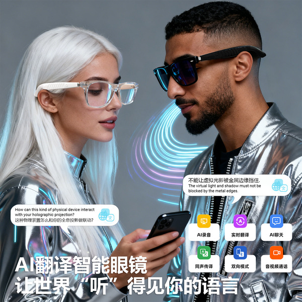 F60 new AI translation Bluetooth glasses