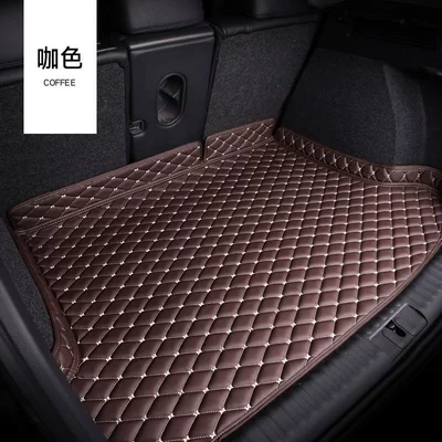 Es200 Es300H Car | Trunk Mat - high-edge-style-hangzhou-embroidery-coffee-brown-lexus-es-imported