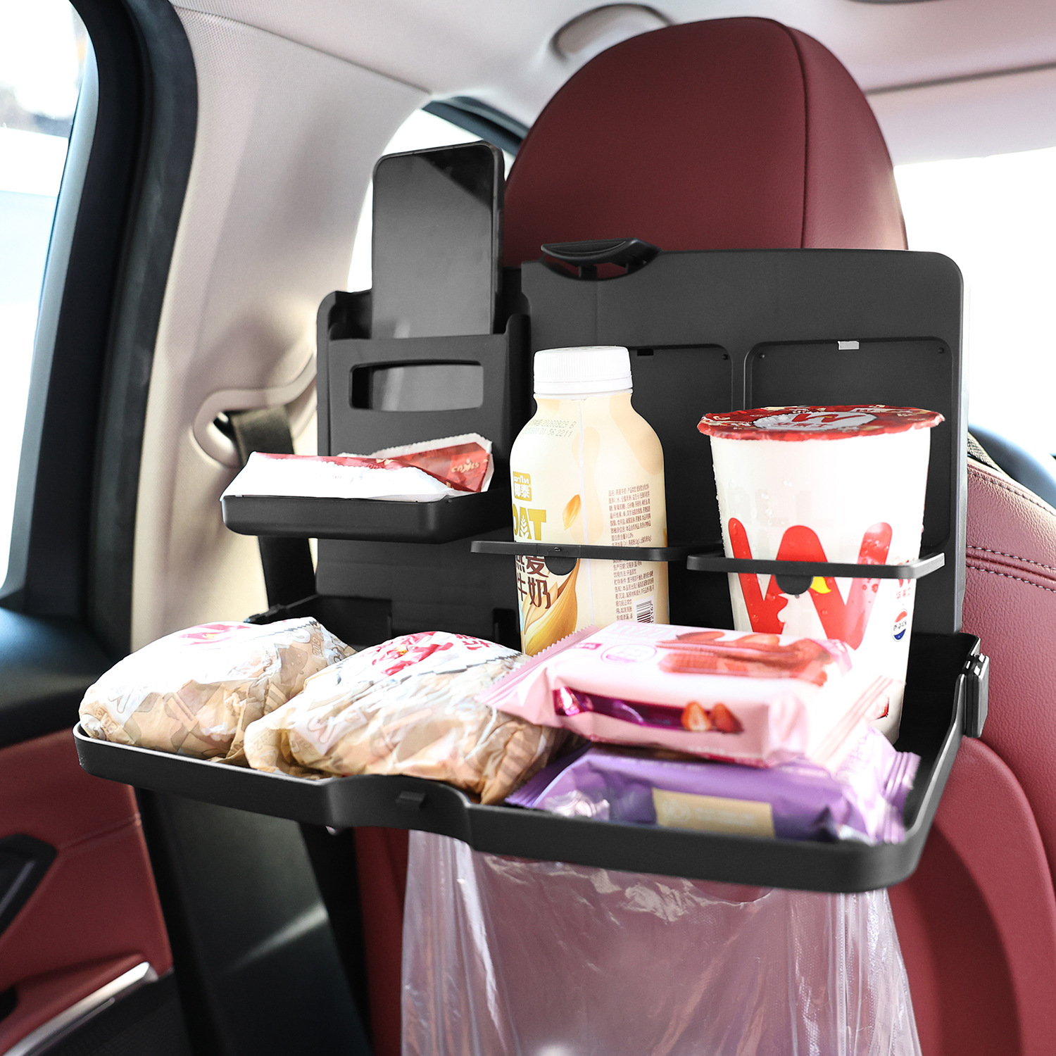 New Car-Mounted Rear Seat Folding Table, Universal Dining Table for Car, Back Seat Dining Tray
