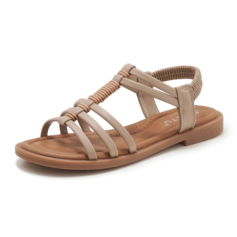 K9001 - 20 nuevo estilo 2025 vintage romana Amazon sandalias de moda minimalistas de tamaño grande sandalias para mujeres