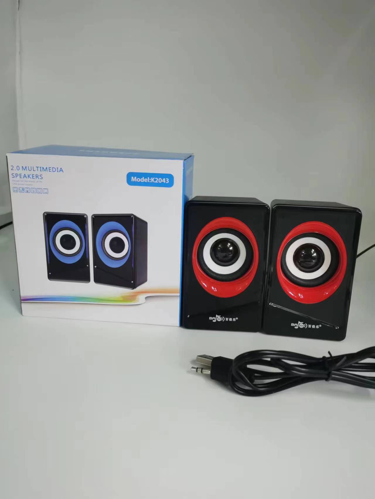 K2043 black plus red