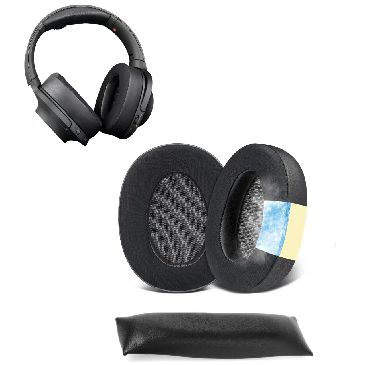 Gel para Sony MDR - 100ABN Hielo Sensor Earpad WH-H900N Head Headband Cover